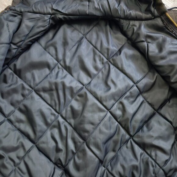 Vintage CARHARTT Hooded Jacket Mens J21? Cordura Nylon Canvas Quilted 90s Size L - Picture 7 of 16